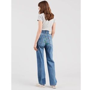 Premium Vintage Levi's 1950's 701 Embroidered Jeans With Patchwork Sz.26